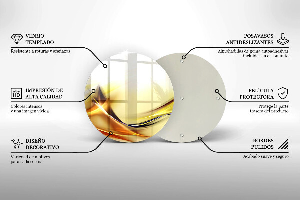 Deska kuchenna szklana Abstrakcja linie światła