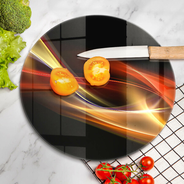 Deska kuchenna szklana Abstrakcja dym i światło