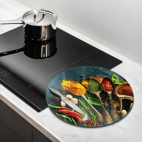 Deska kuchenna szklana Kuchenne przyprawy łyżki