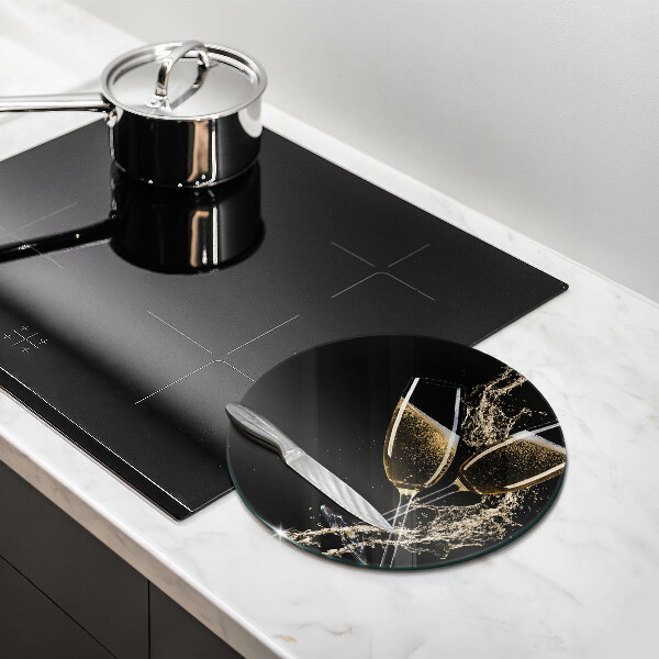 Deska kuchenna szklana Kieliszki szampana