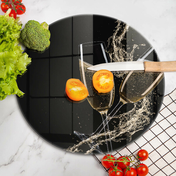 Deska kuchenna szklana Kieliszki szampana