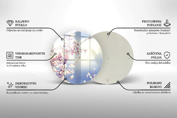 Deska kuchenna szklana Kwitnące drzewo