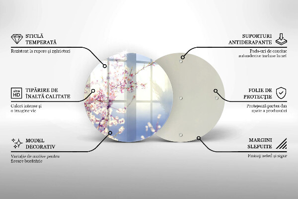 Deska kuchenna szklana Kwitnące drzewo