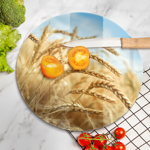 Deska kuchenna szklana Kłosy zbóż na polu