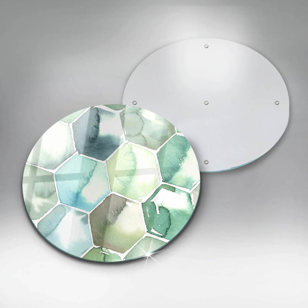 Deska kuchenna szklana Akwarelowe heksagony