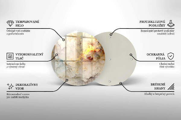 Szklana deska kuchenna Tekstura marmur ze złotem