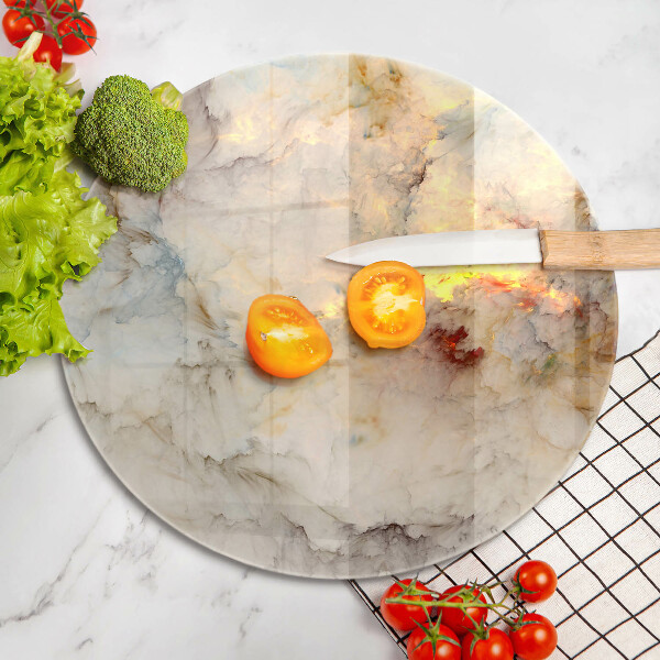 Szklana deska kuchenna Tekstura marmur ze złotem