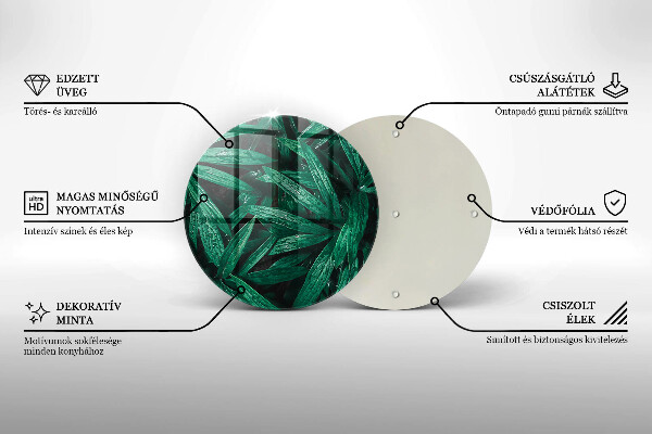 Szklana deska kuchenna Rośliny liście