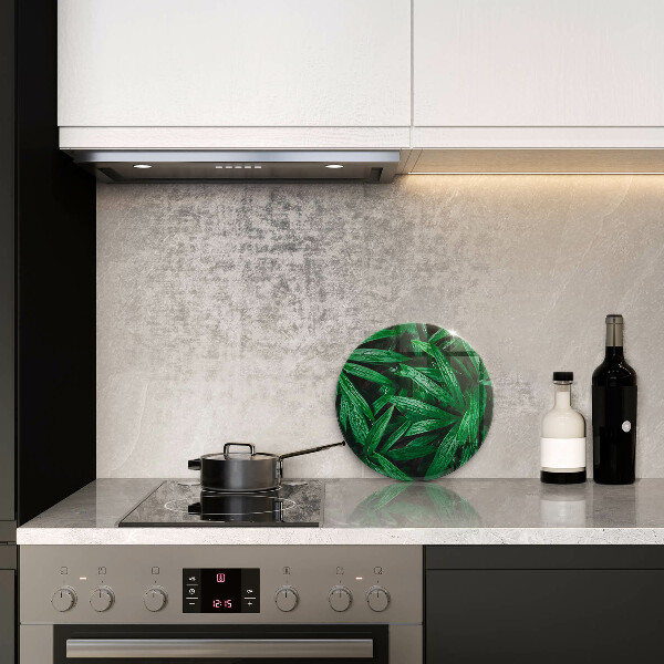 Szklana deska kuchenna Rośliny liście