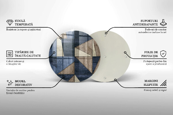Szklana deska kuchenna Abstrakcja geometryczna