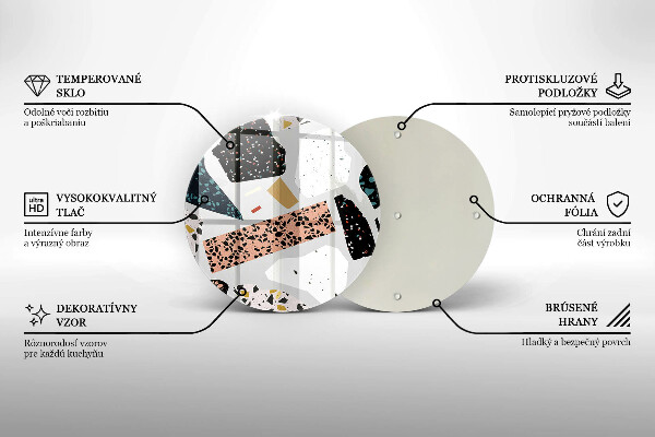Szklana deska kuchenna Kamień gres