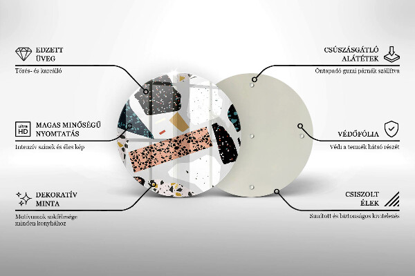 Szklana deska kuchenna Kamień gres