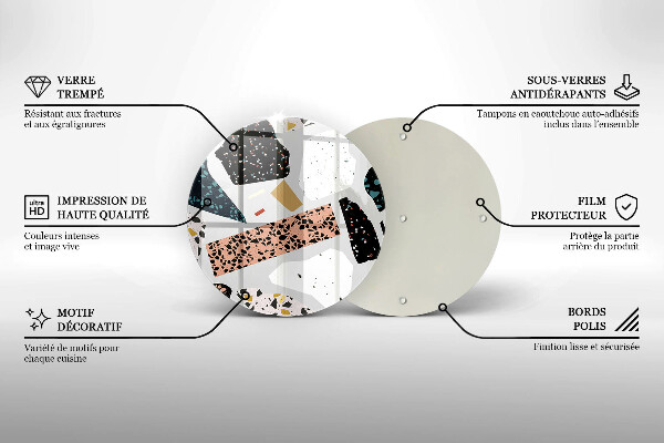 Szklana deska kuchenna Kamień gres