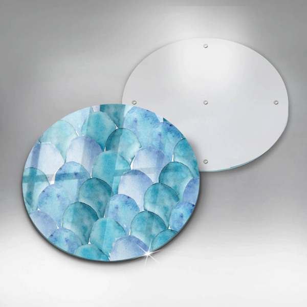 Szklana deska kuchenna Akwarelowe łuski