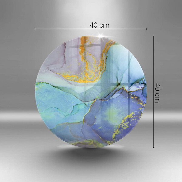 Szklana deska kuchenna Pęknięty kamień złoto