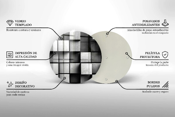 Szklana deska kuchenna Tło geometria 3D