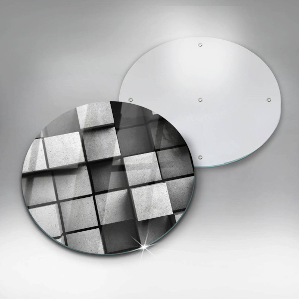 Szklana deska kuchenna Tło geometria 3D