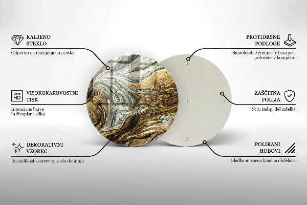 Szklana deska kuchenna Bogata abstrakcja