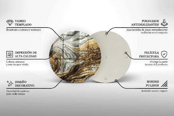 Szklana deska kuchenna Bogata abstrakcja