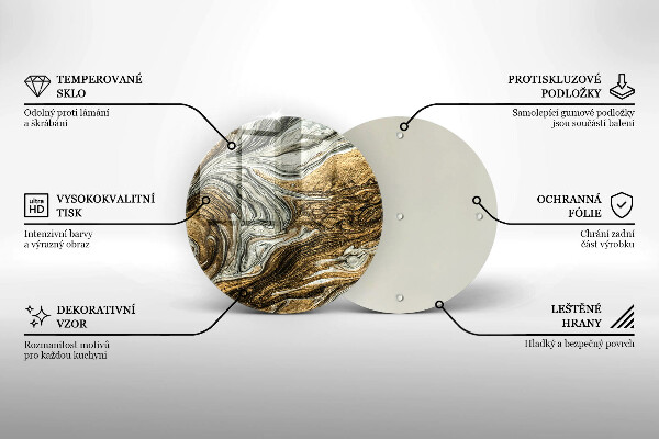 Szklana deska kuchenna Bogata abstrakcja