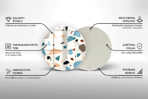 Szklana deska kuchenna Kamień ozdobny gres
