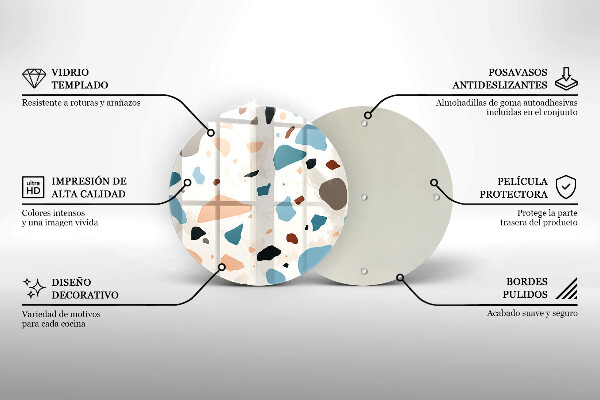 Szklana deska kuchenna Kamień ozdobny gres