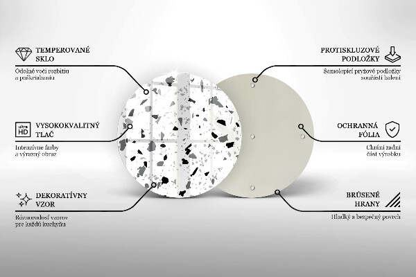 Szklana deska kuchenna Kamień dekoracyjny gres