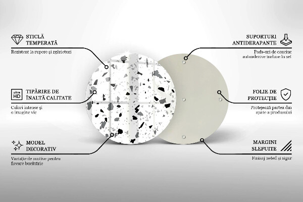 Szklana deska kuchenna Kamień dekoracyjny gres