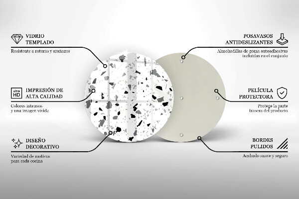 Szklana deska kuchenna Kamień dekoracyjny gres