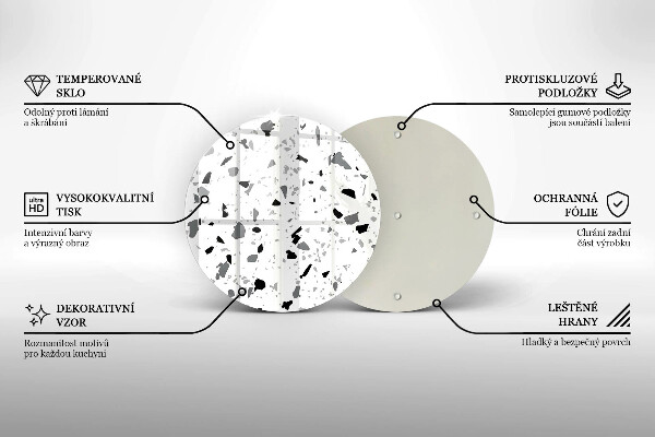 Szklana deska kuchenna Kamień dekoracyjny gres