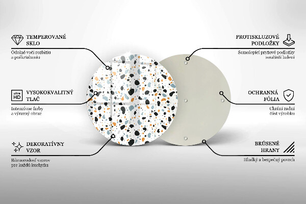 Szklana deska kuchenna Dekoracyjny kamień gres