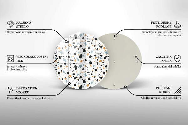 Szklana deska kuchenna Dekoracyjny kamień gres
