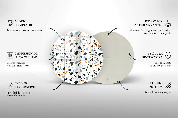 Szklana deska kuchenna Dekoracyjny kamień gres