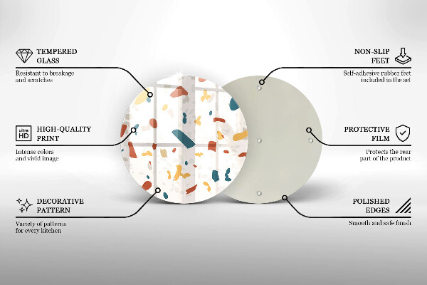 Szklana deska kuchenna Gres dekoracyjny kamień