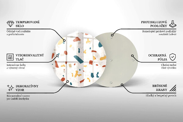 Szklana deska kuchenna Gres dekoracyjny kamień