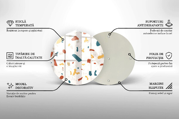 Szklana deska kuchenna Gres dekoracyjny kamień