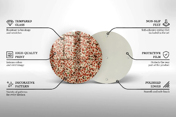 Szklana deska kuchenna Kamień drobny gres