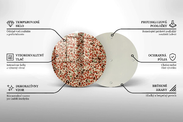 Szklana deska kuchenna Kamień drobny gres