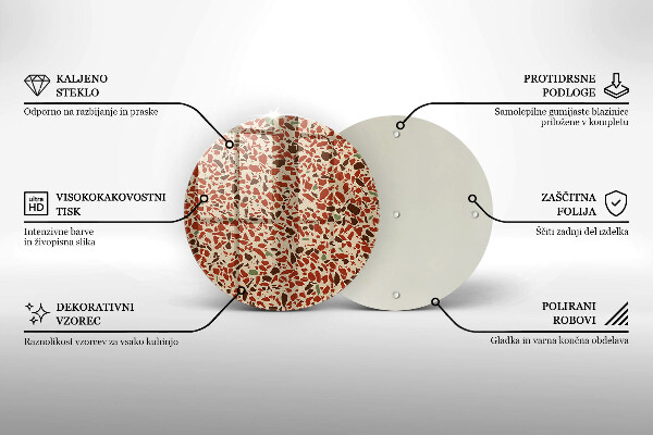Szklana deska kuchenna Kamień drobny gres