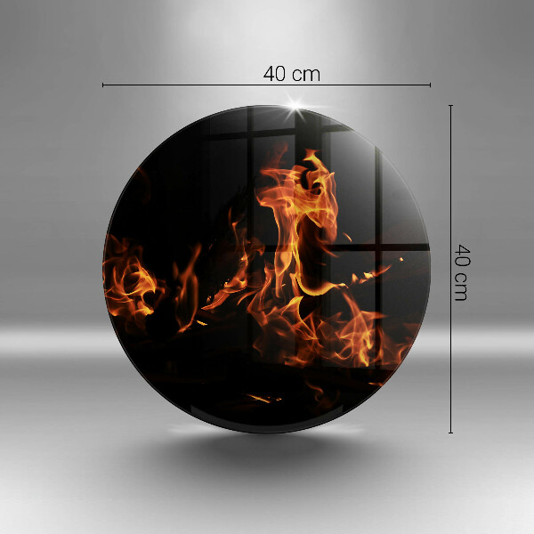 Szklana deska kuchenna Ogień żywy płomień