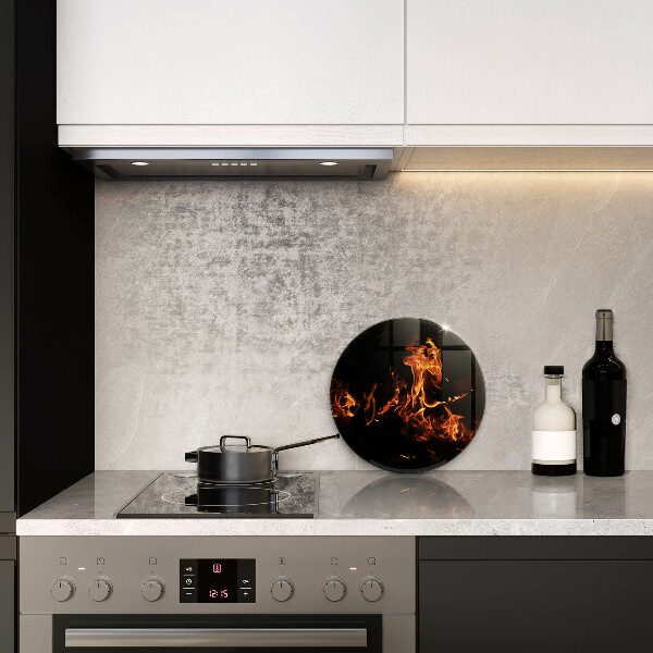 Szklana deska kuchenna Ogień żywy płomień