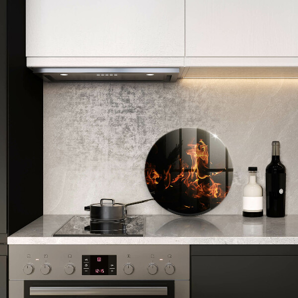 Szklana deska kuchenna Ogień żywy płomień