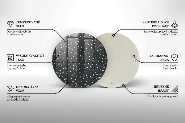 Szklana deska kuchenna Ozdobny kamień