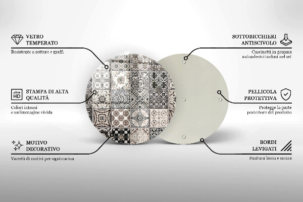 Deska kuchenna szklana Płytki ozdobne kafelki