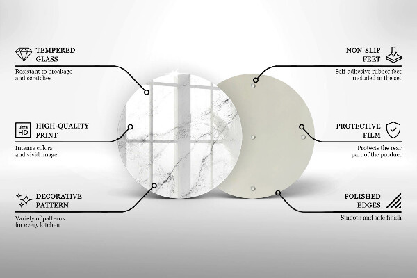 Deska kuchenna szklana Elegancki marmur tekstura