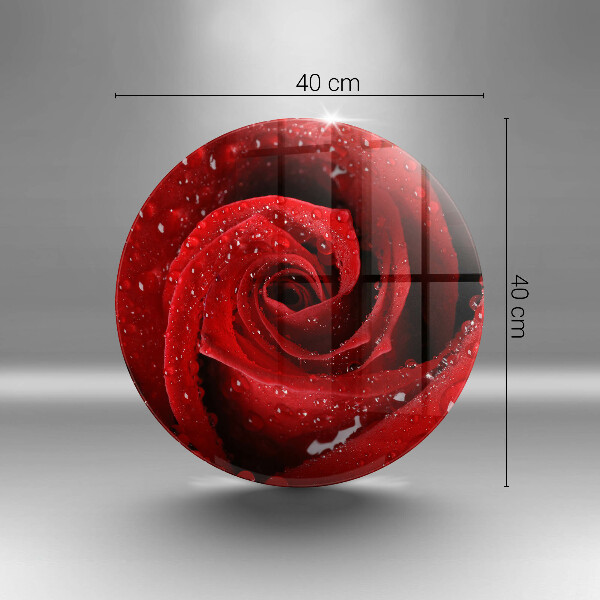 Deska kuchenna szklana Róża płatki kwiatu