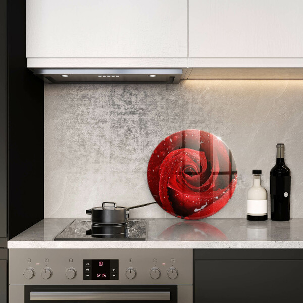 Deska kuchenna szklana Róża płatki kwiatu