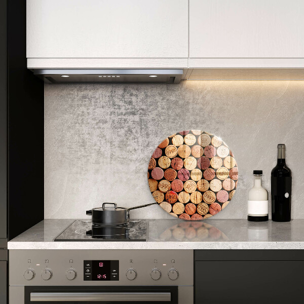 Deska kuchenna szklana Wzór korki wina