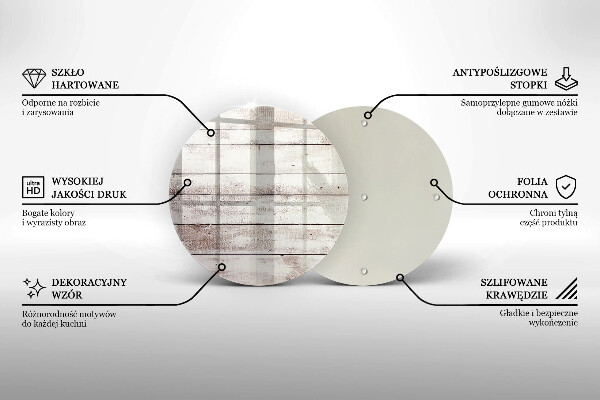 Deska kuchenna szklana Stare deski drewno