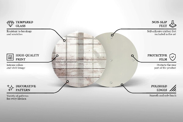 Deska kuchenna szklana Stare deski drewno